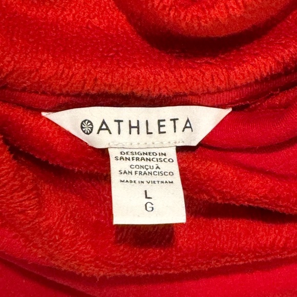 ATHLETA Cozy Karma Mock Neck Dress red L - Picture 4 of 6